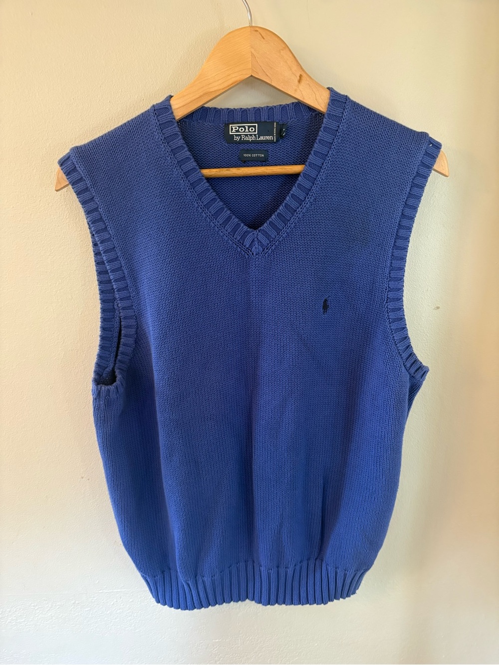 Polo by Ralph Lauren Royal Blue V-Neck Sweater Vest